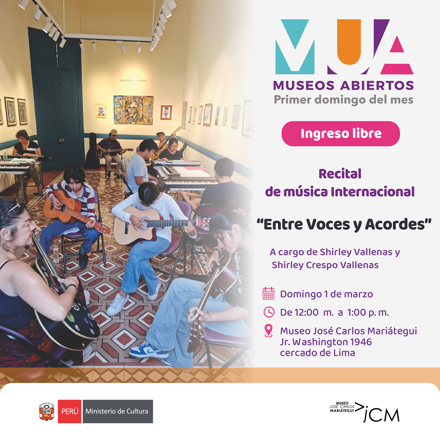 Museos Abiertos. Recital de música internacional “Entre Voces y Acordes”, una presentación especial a cargo de la profesora Shirley Vallenas e hija Shirley Crespo