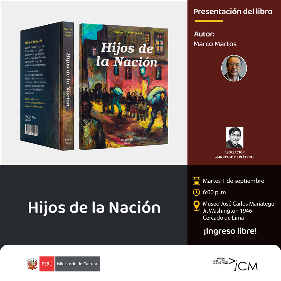 Presentación del libro. Hijos de la Nación de Marco Martos