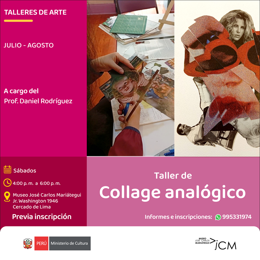 Taller de Collage Análogo. A cargo del profesor Daniel Rodríguez