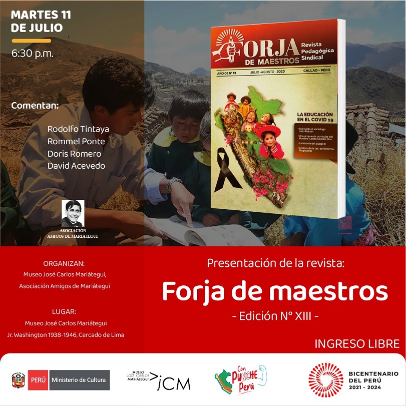 Presentación de la revista: Forja de maestros -Edición N° XIII