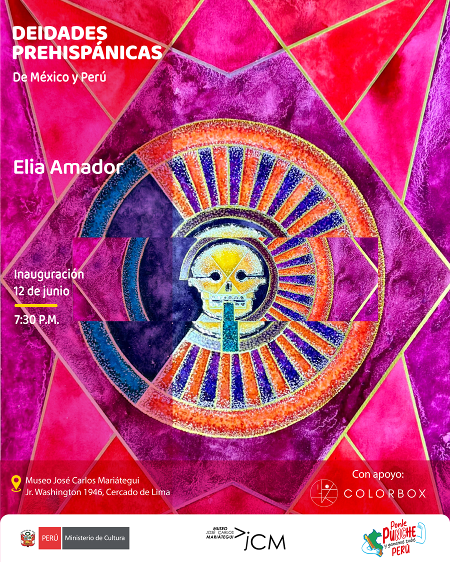 Exposición DEIDADES PREHISPÁNICAS de México y Perú de la artista Elia Amador