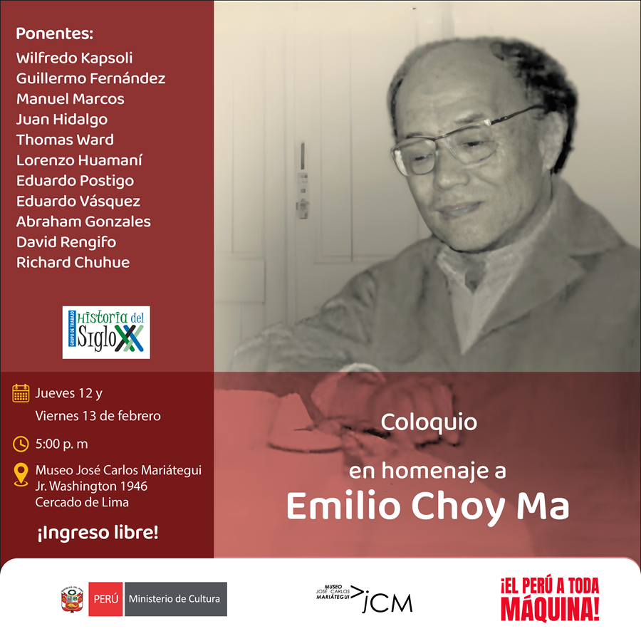 Coloquio en homenaje a Emilio Choy Ma