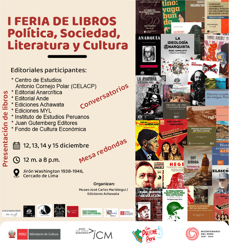 I FERIA DE LIBROS Política, sociedad, literatura y cultura.