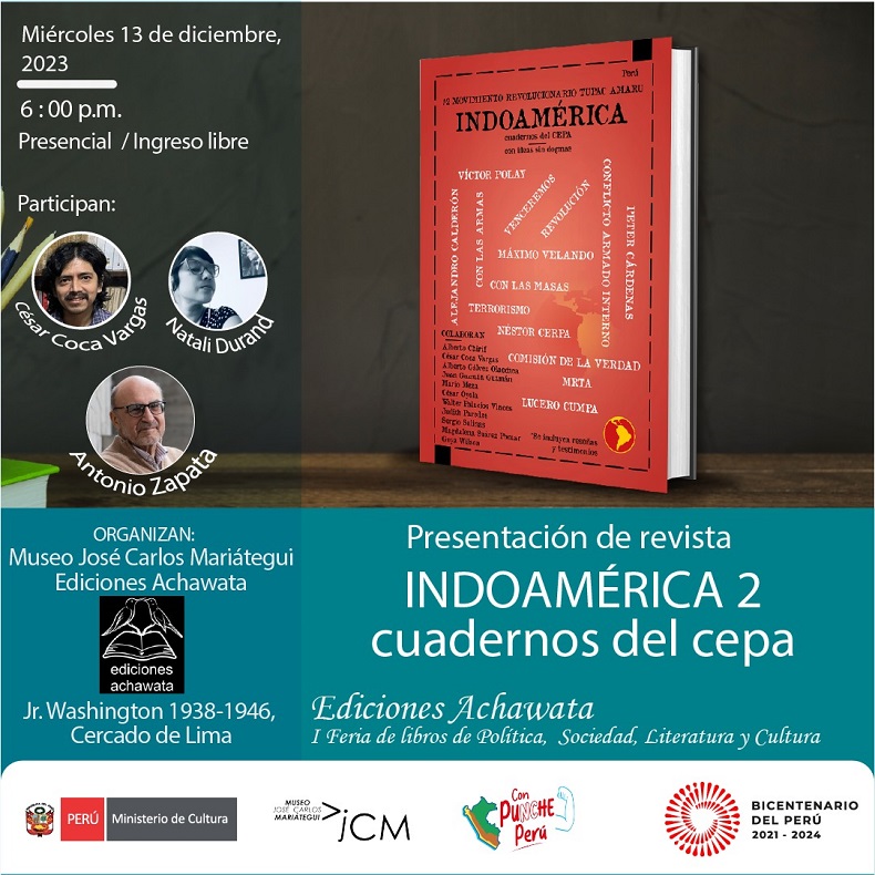 Presentación de libro Indoamérica 2, cuadernos del Cepa.