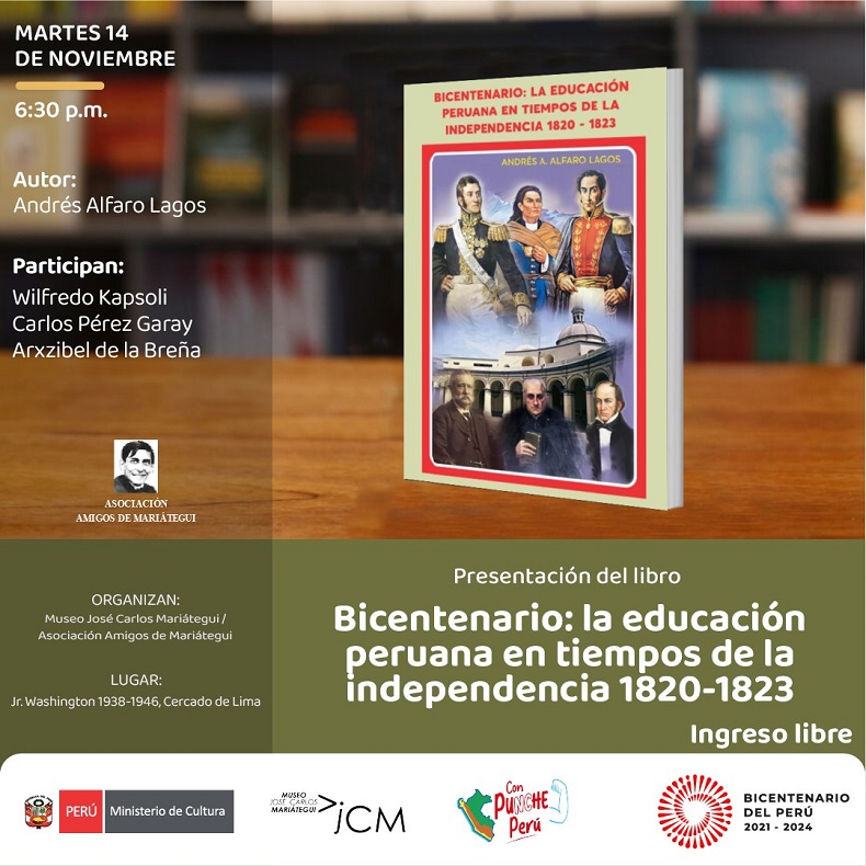 Presentación del libro: Bicentenario: La educación peruana a inicios de la independencia 1820-1823