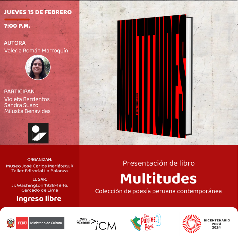 Presentación de libro "Multitudes". Autor: Valeria Román