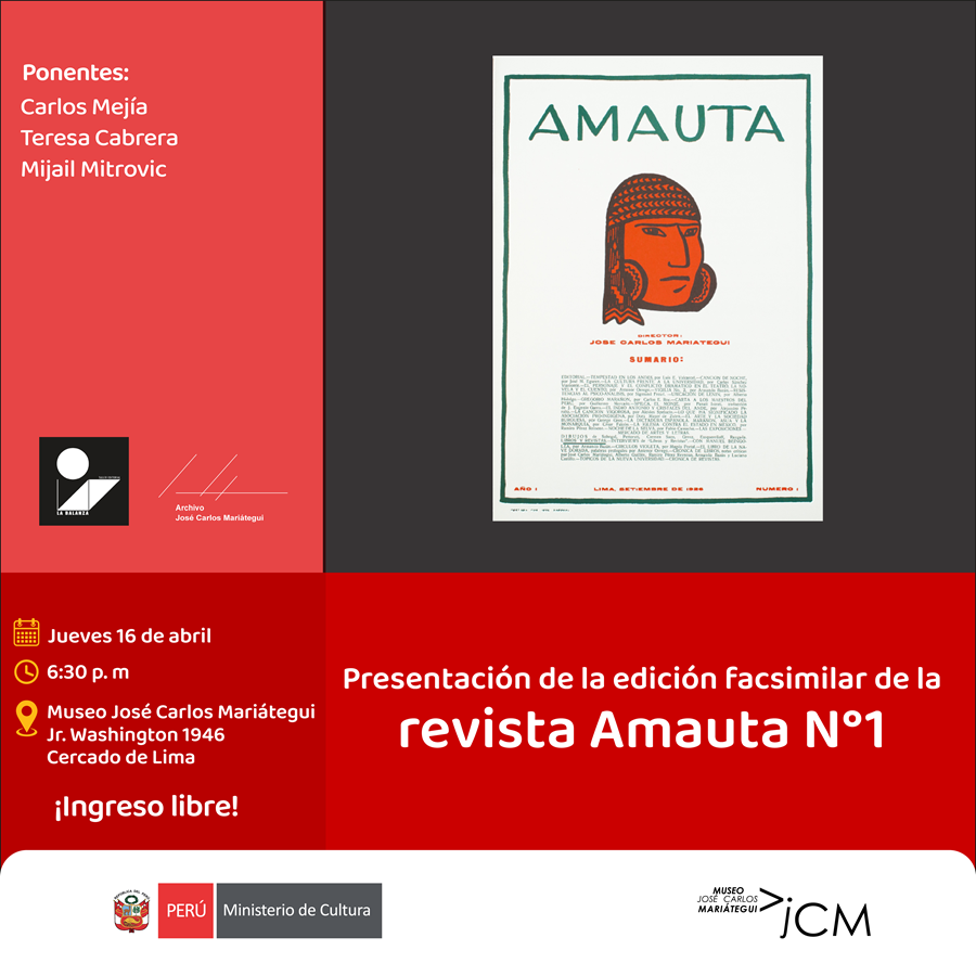 Presentación de la edición facsimilar de la revista Amauta N° 1