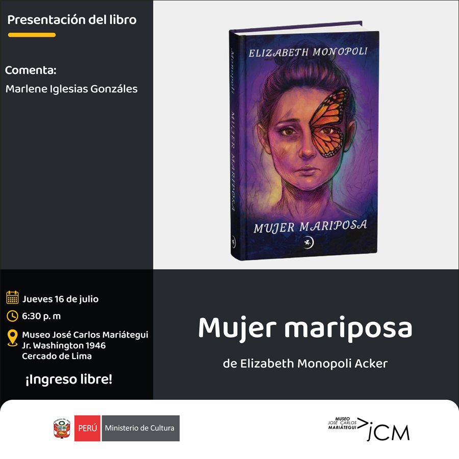 Presentación de libro. Mujer Mariposa de Elizabeth Monopoli Acker
