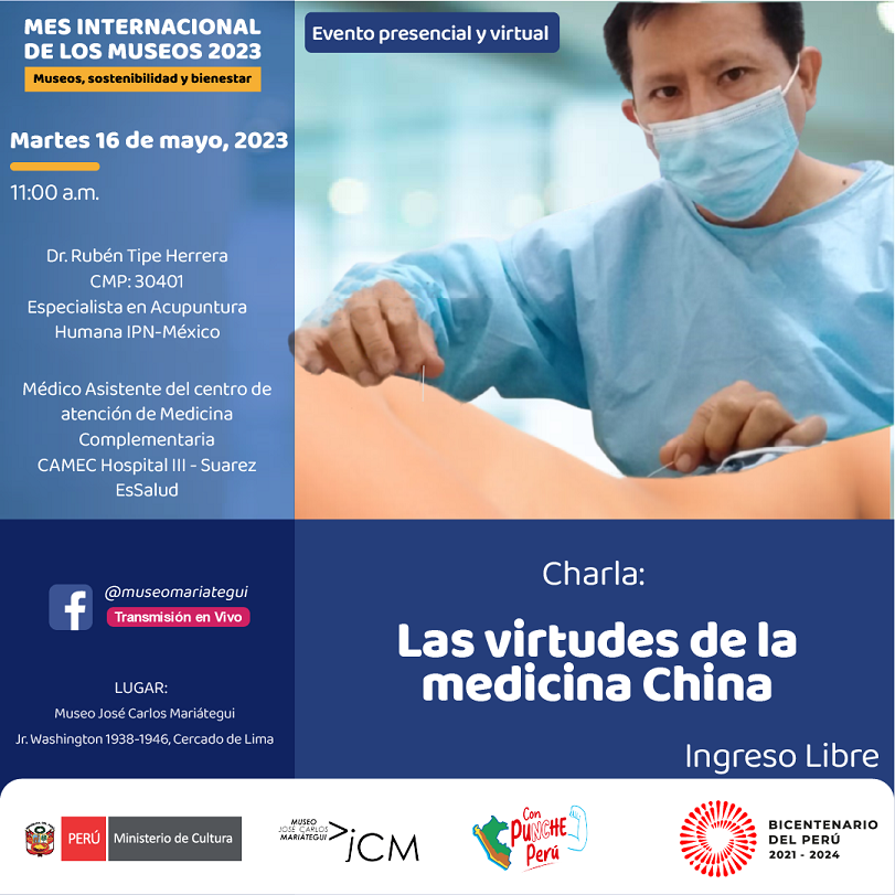 Conferencia: las virtudes de la medicina China  del Dr. Rubén Tipe Herrera                                                            Dr. Rubén Tipe Herrera