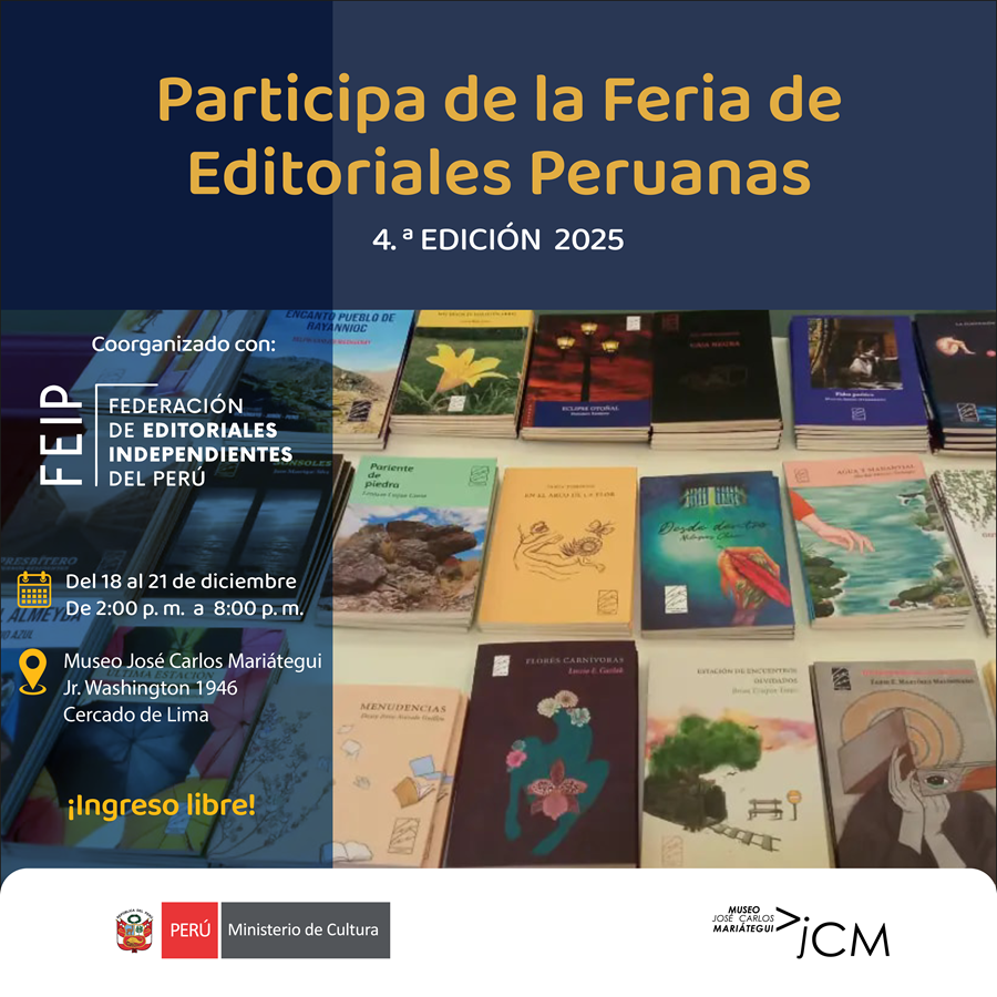 Participa de la Feria de Editoriales Peruanas 4.ª EDICIÓN 2025