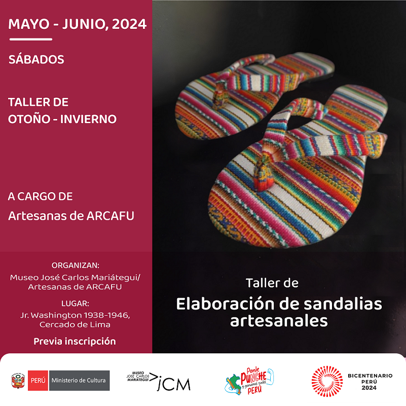 Taller de elaboración de Sandalias Artesanales de ARCAFU