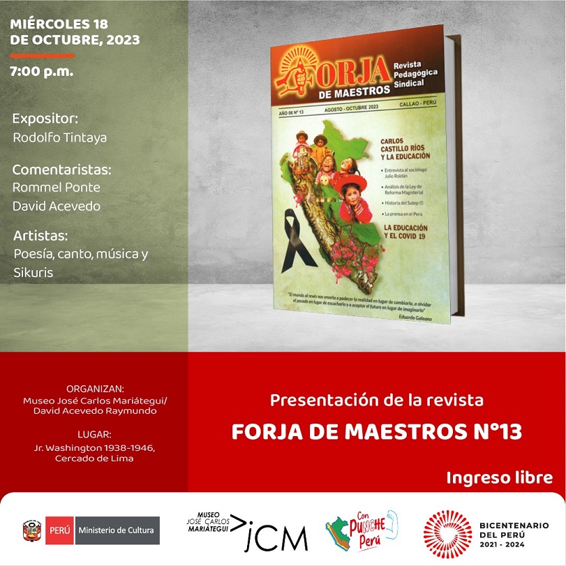 Presentación de la revista  "Forja de maestros N° 13"