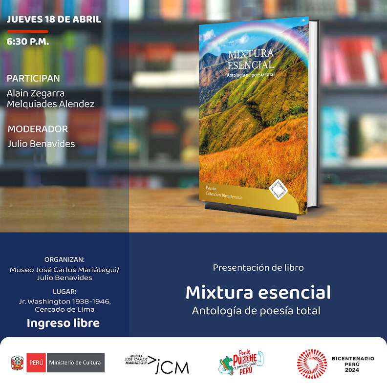 Presentación de libro Mixtura Esencial. Antología de poesía total. 