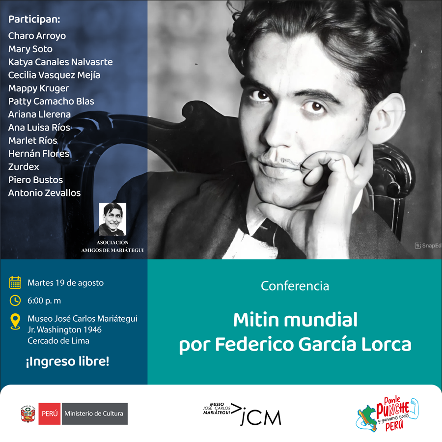 Conferencia. Mitin mundial por Federico García Lorca.