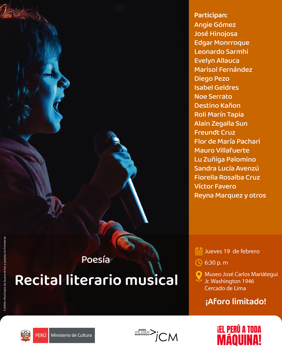 Poesía Recital literario musical