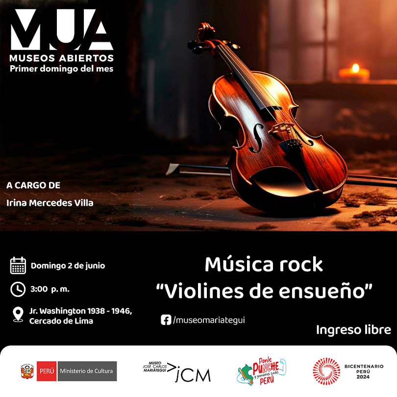 MUA MUSEOS ABIERTOS: Música rock "Violines de ensueños". Profesora Irina Mercedes Valle Rivero 