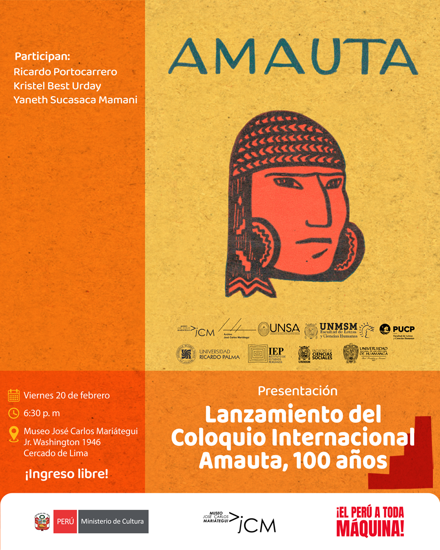 Presentación Lanzamiento del Coloquio Internacional Amauta, 100 años