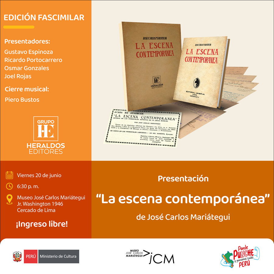 Presentación del libro. "La escena contemporánea" de José Carlos Mariátegui"