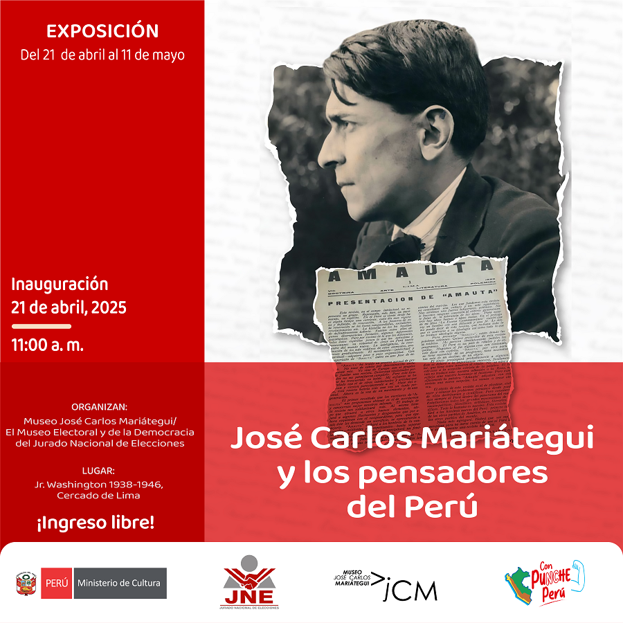 Exposición itinerante José Carlos Mariátegui y los pensadores del Perú. Jurado Nacional de Elecciones 