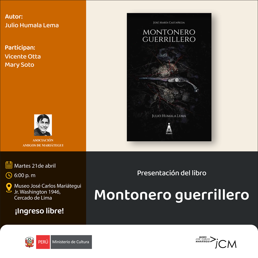 Presentación del libro. Montonero guerrillero de Julio Humala Lema