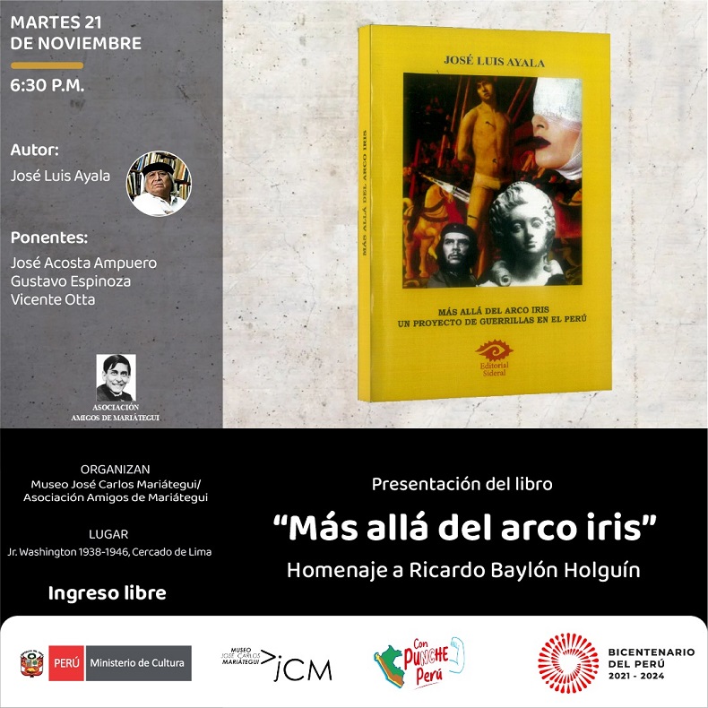 Presentación del libro "Más allá del arco iris" de José Luis Ayala