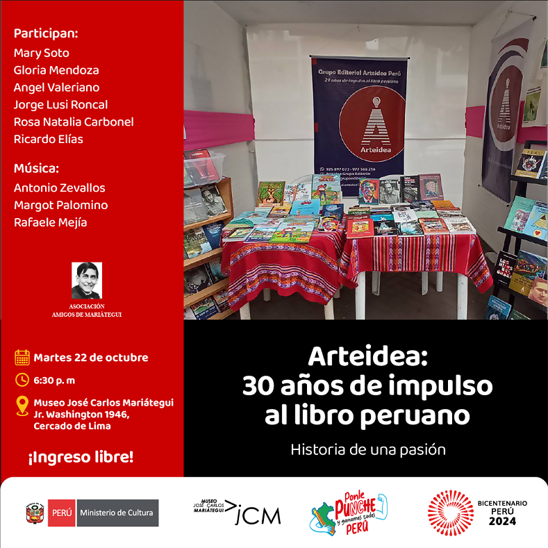 Artidea: 30 años de impulso al libro peruano. Historia de una pasión.