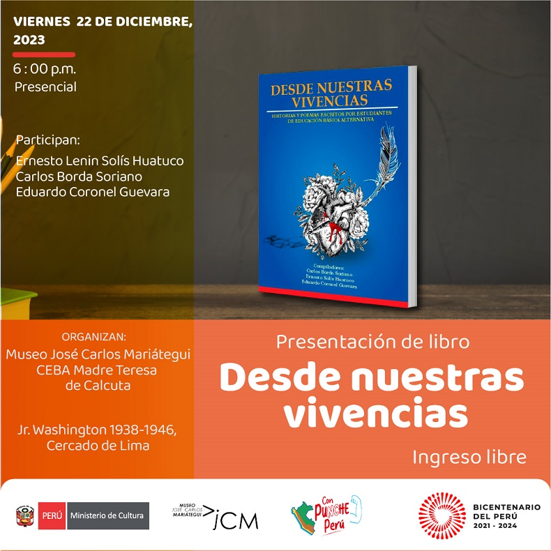 Presentación de libro. Desde nuestras vivencias.