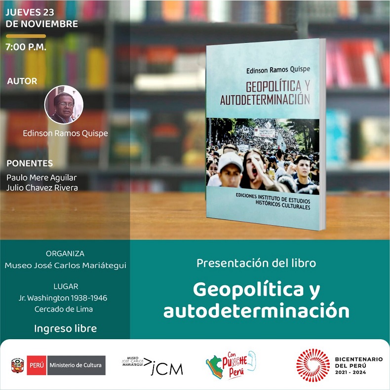 Presentación del libro "Geopolítica y autodeterminación" de Edinson Ramos Quispe