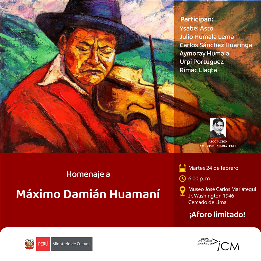 Homenaje a Máximo Damián Huamaní