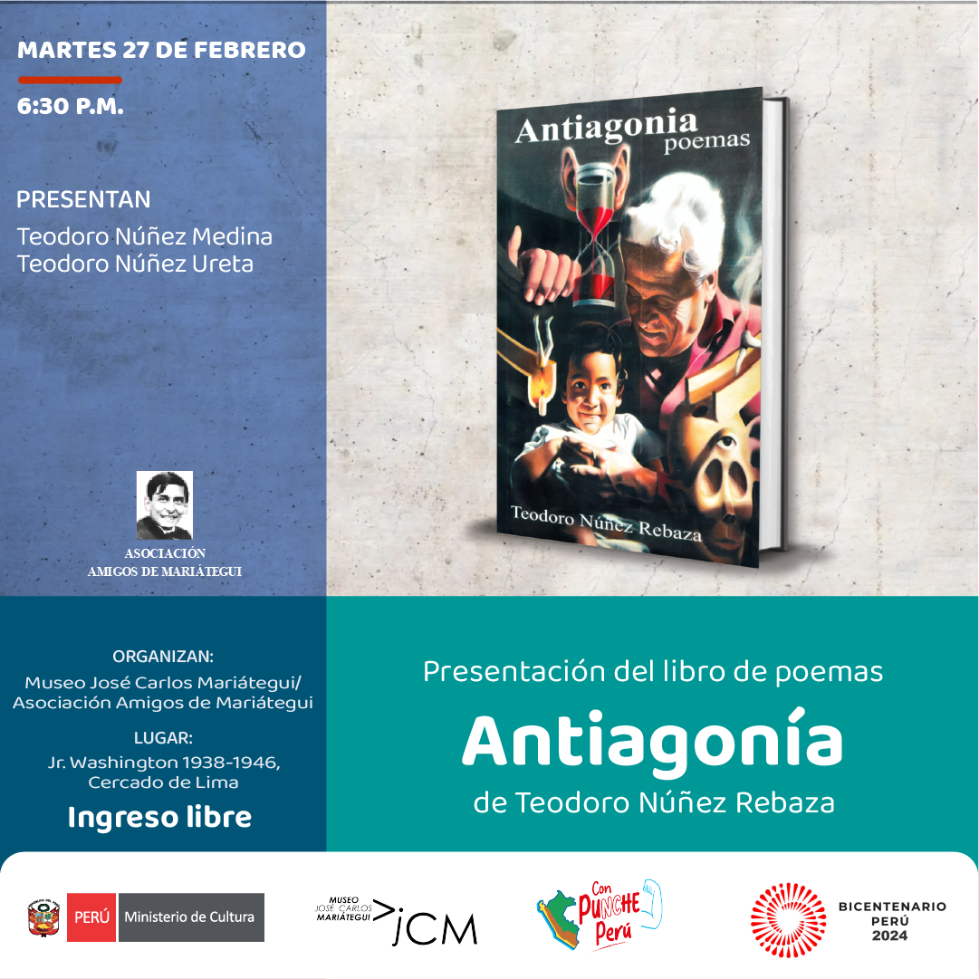 Presentación de libro. Antiagonía poemas del autor Teodoro Núñez