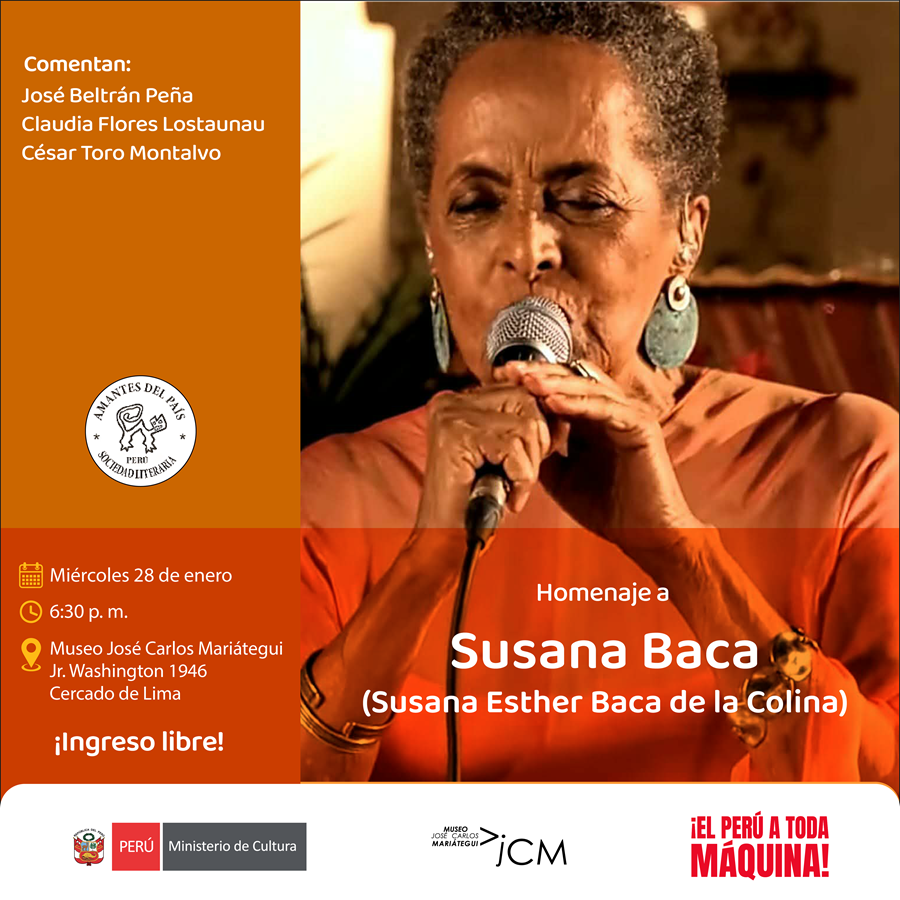 Homenaje a Susana Baca (Susana Esther Baca de la Colina)