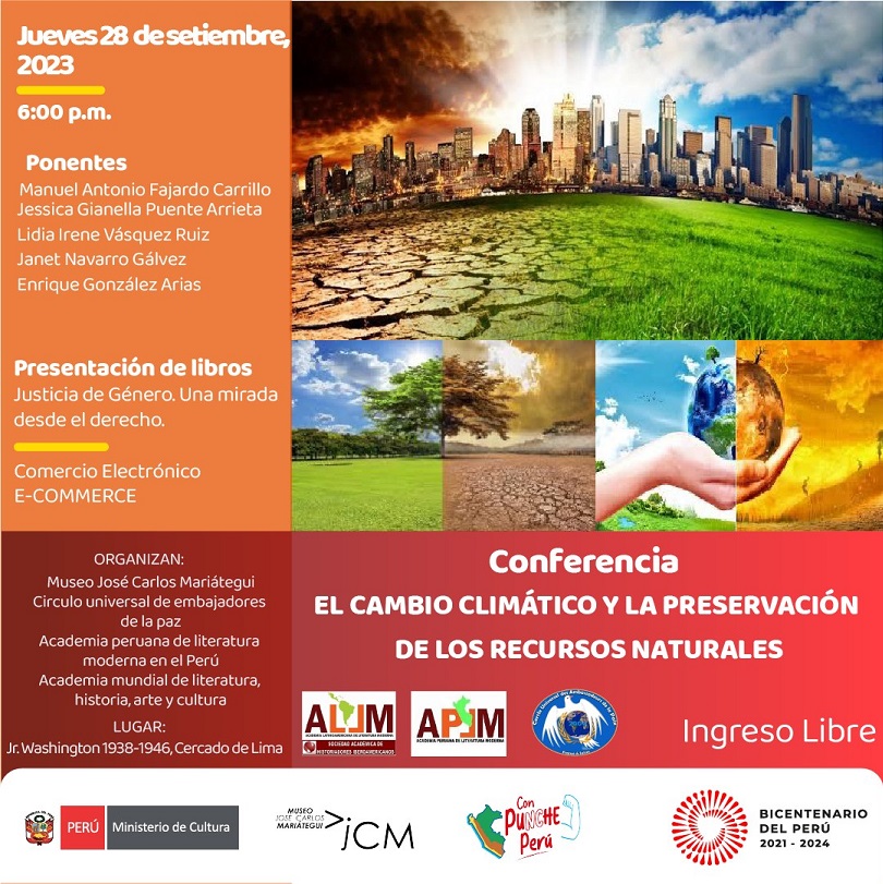 Conferencia: El cambio climático y la preservación de los recursos naturales