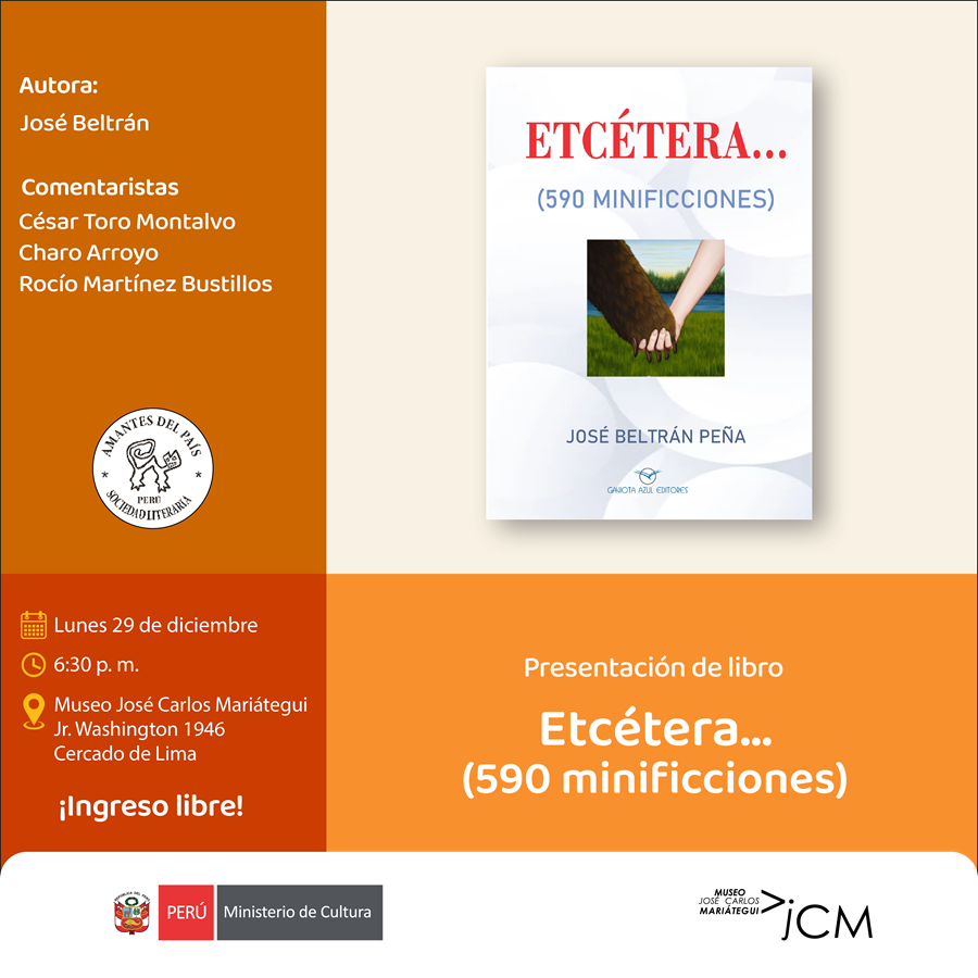Presentación de libro. "Etcétera... (590 minificciones" de José Beltrán