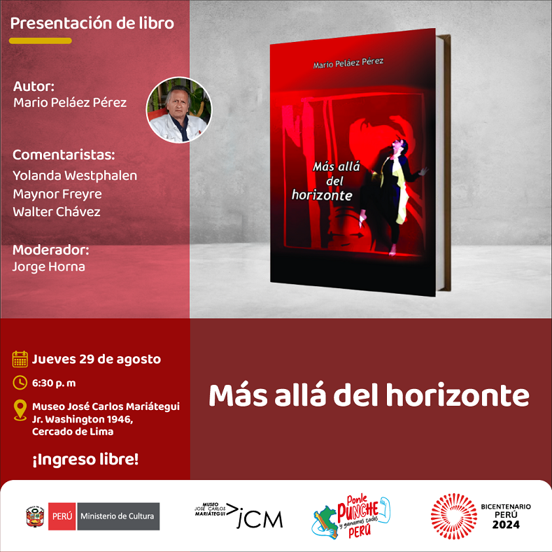 Presentación de libro. Más allá del horizonte. Autor Mario Peláez Pérez.