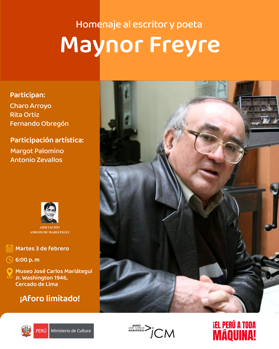 Homenaje al escritor y poeta Maynor Freyre