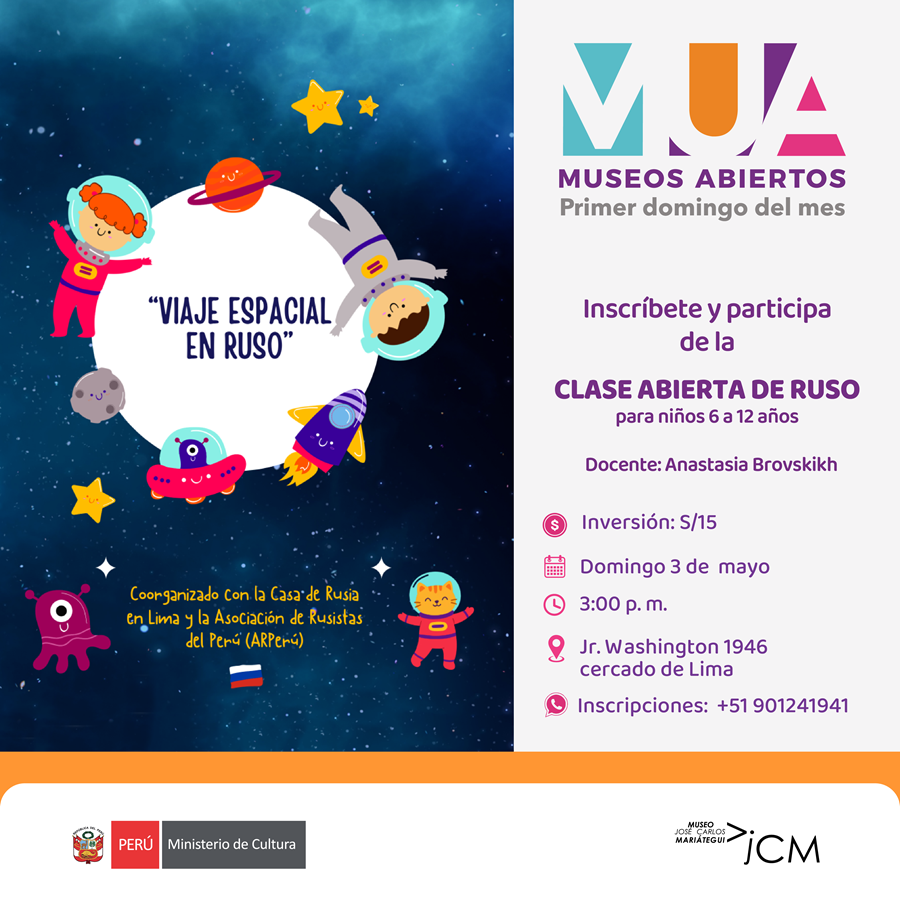 Museos Abiertos. Clase Abierta de Ruso de la docente Anastasia Brovskikh