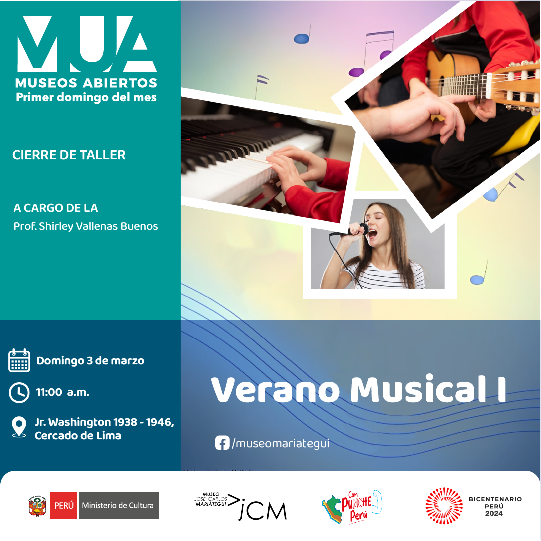 MUA Museos Abiertos. Verano musical I  de la profesora: Shirley Vallenas Buenos