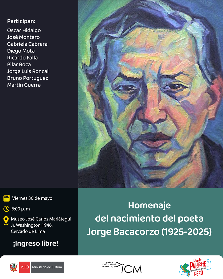 Conmemoración. Homenaje al centenario del nacimiento del poeta Jorge Bacacorzo (1925-2025) 
