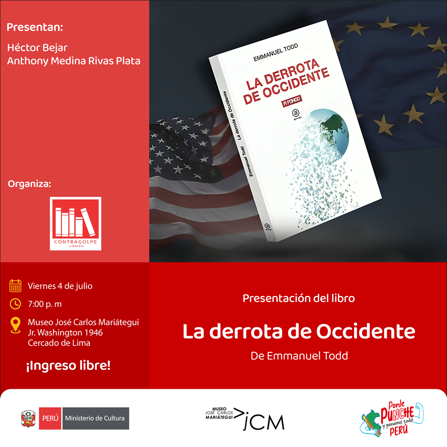 Presentación del libro La derrota de Occidente de Emmanuel Todd