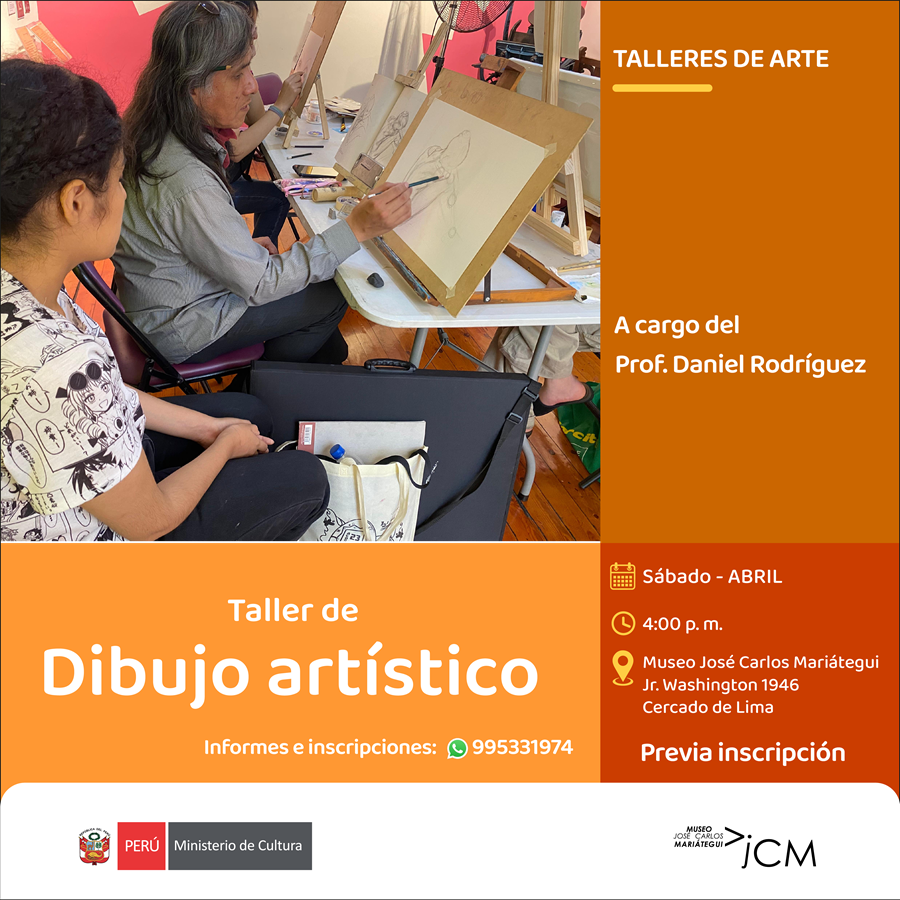 Taller de dibujo artístico. A cargo del profesor Daniel Rodríguez