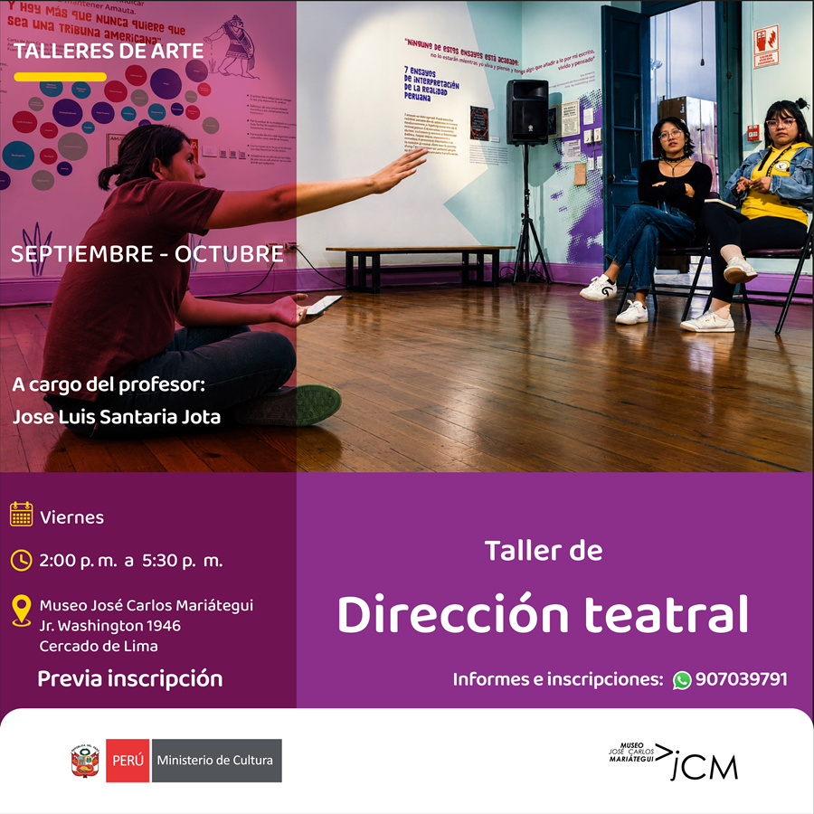 Taller de dirección teatral. A cargo del profesor Jose Luis Santaria Jota