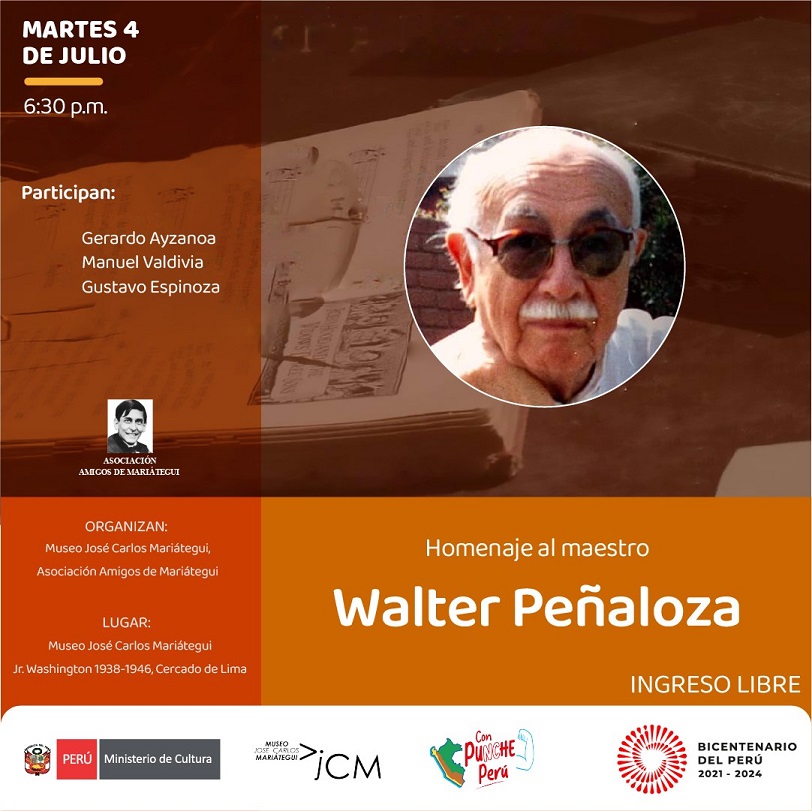 Homenaje al maestro Walter peñaloza