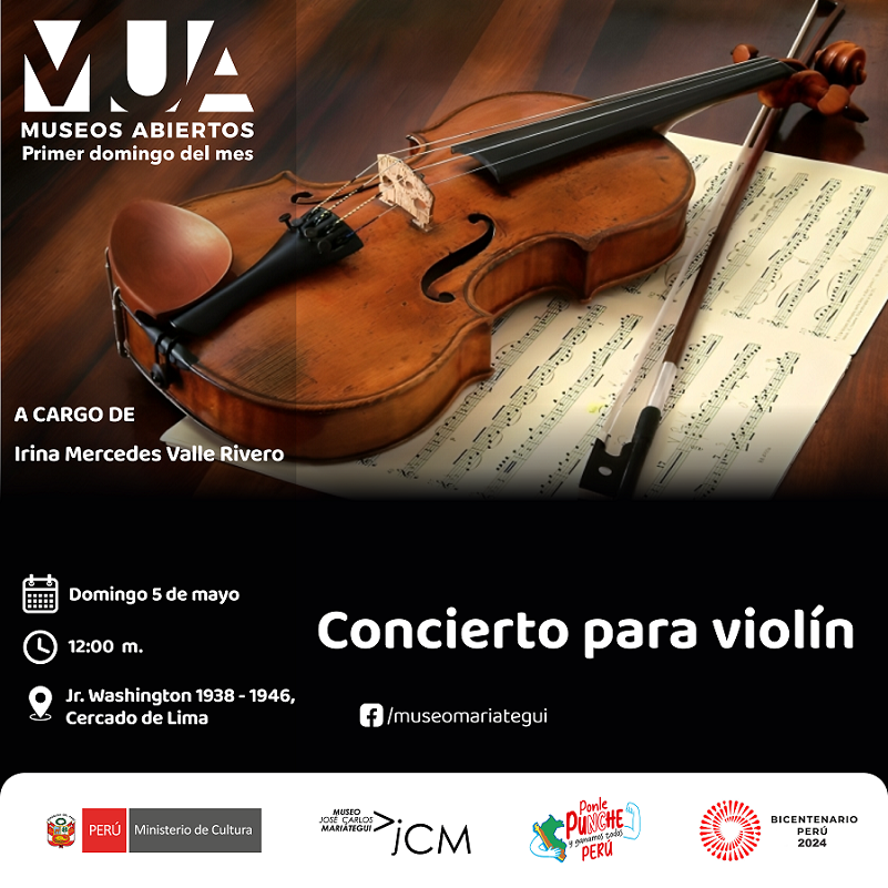 MUA Museos Abiertos: Concierto para violín. A cargo de Irina Mercedes Valle Rivero