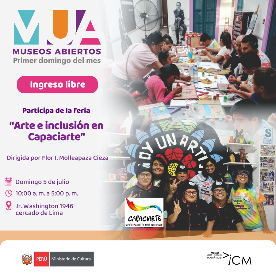 Museos Abiertos. Arte e inclusión en Capaciarte. Dirigida por Flor I. Molleapaza Cieza