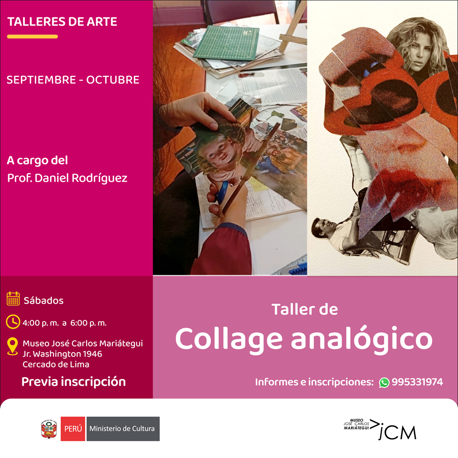 Taller de Collage Análogo. A cargo del profesor Daniel Rodríguez