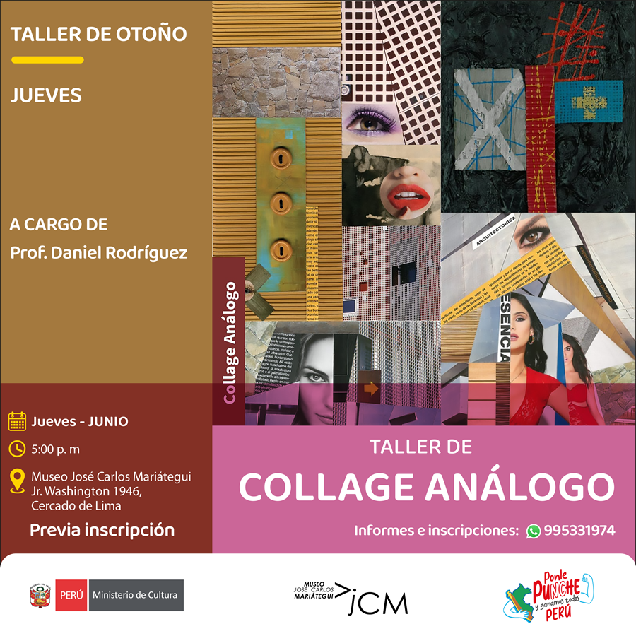 Taller de Collage Análogo. A cargo del profesor Daniel Rodríguez