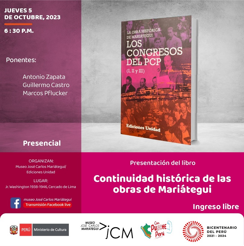 Presentación del libro: Continuidad histórica de las obras de Mariátegui