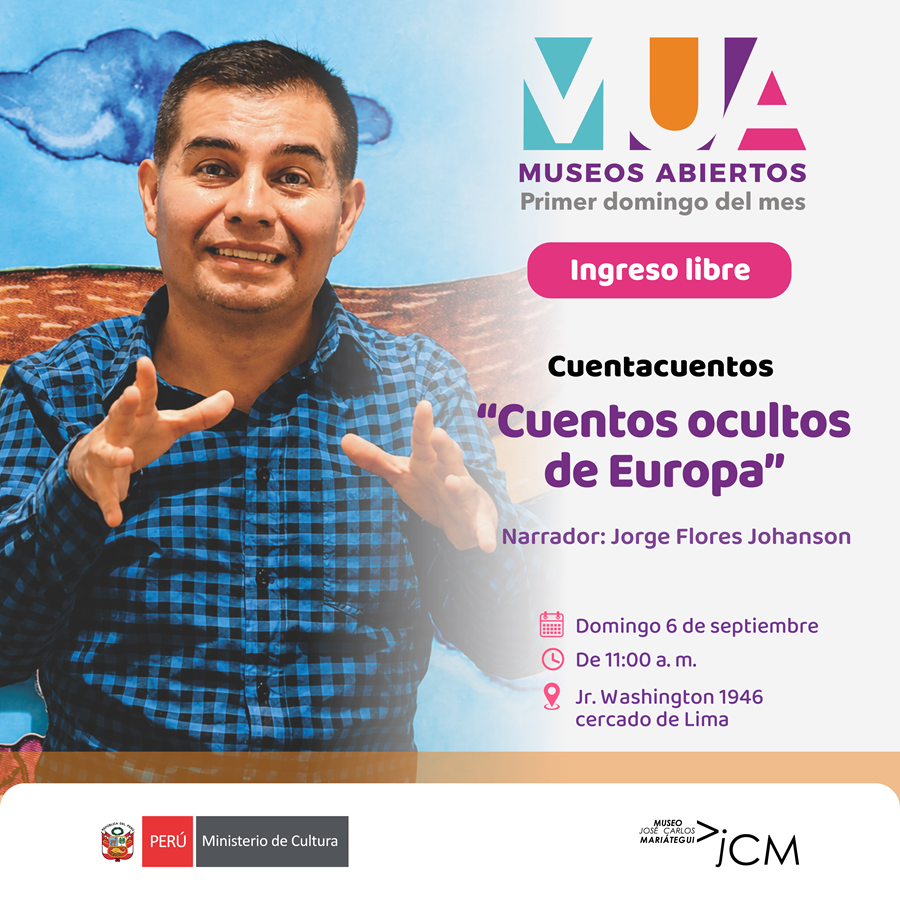 Museo Abiertos. Cuentacuentos "Cuentos ocultos de Europa" del narrador Jorge Flores Johanson