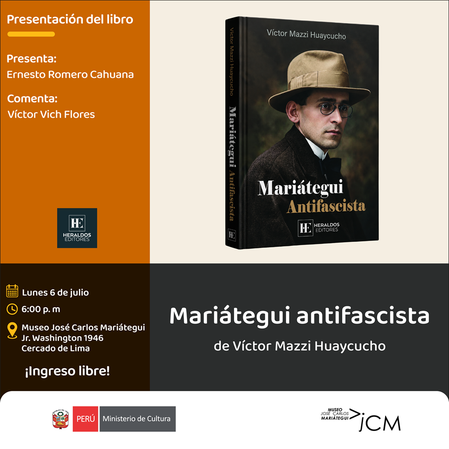 Presentación del libro Mariátegui antifascista de Víctor Mazzi huaycucho