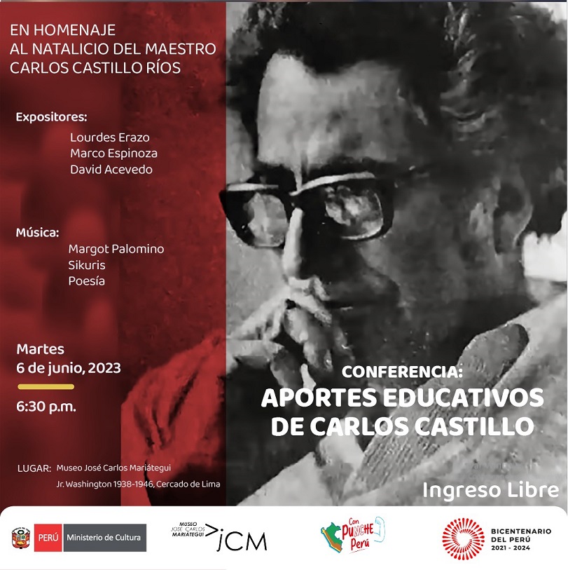 Homenaje a Carlos Castillo Ríos por su valioso aporte a la educación